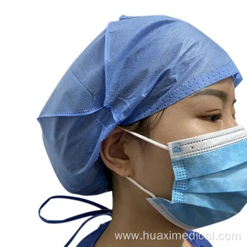 Disposable Non Woven Bouffant Head Cap for Medical